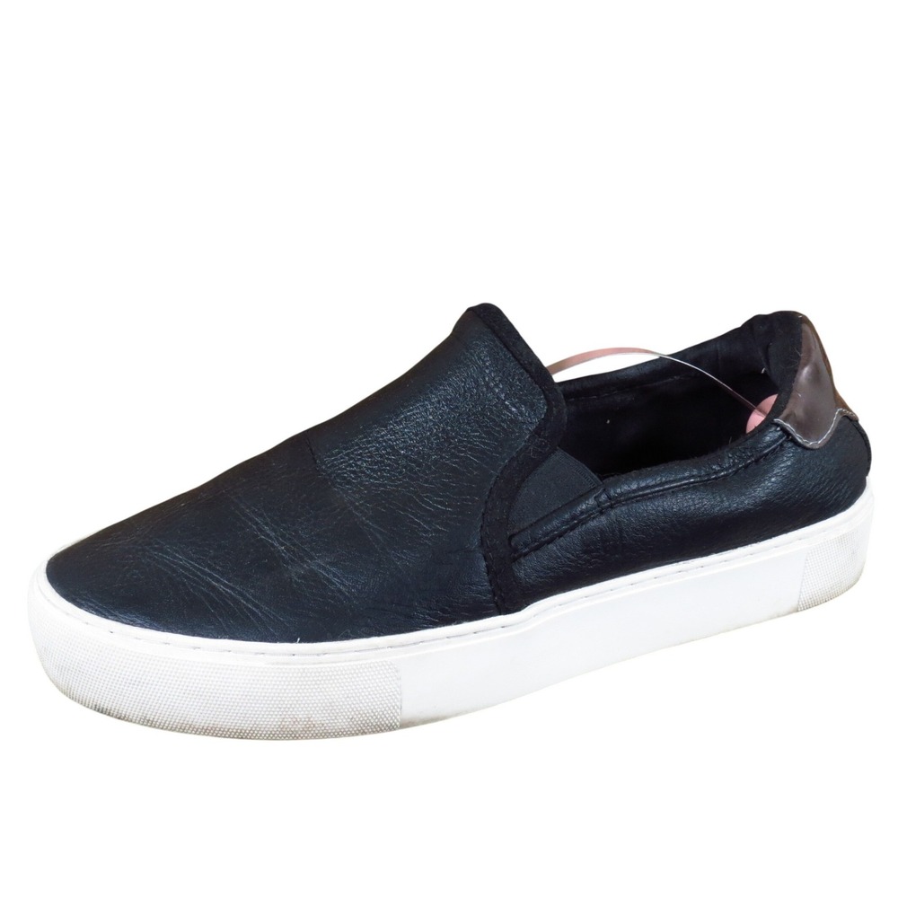 UGG Cahlvan Women Casual Slip On Loafer Size 10 Everyday Walking Black Leather‎